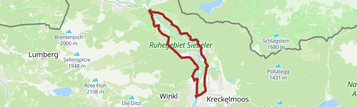 Route map: Lechradweg & VCA-Radweg Schnuppertour | Radtour
